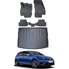 Ko Kaliteoto Volkswagen Golf 7 2017 Model Alt Bagaj Havuzu+Paspas Seti
