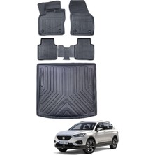 Ko Kaliteoto Seat Tarraco 2021 Model 4d Bagaj Havuzu 6-7 Koltuklar Kapalı+Paspas Seti Prox Serisi