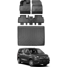 Ko Kaliteoto Toyota Proace City 2020 Model Seperatörsüz Bagaj Havuzu+Paspas Seti
