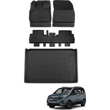 Ko Kaliteoto Opel Combo 2023 Model Koltuk Bagaj Arası Demir Var 4d Bagaj Havuzu+Paspas Seti Prox Serisi