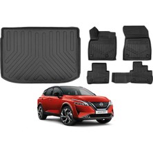 Ko Kaliteoto Nissan Qashqai 2025 Model 4d Üst Bagaj Havuzu+Paspas Seti Eva Serisi