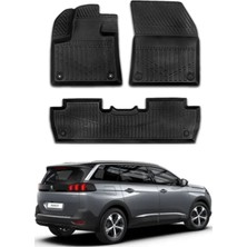 Ko Kaliteoto Peugeot 5008 2023 Uyumlu Model Araca Özel Siyah Paspas Takım