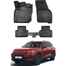 Ko Kaliteoto Volkswagen Tiguan 2025 Uyumlu Model Araca Özel Siyah Paspas Takım