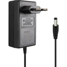 EstoreBox Weko 8.4 Volt - 2 Amper 5.5x2.5mm Uçlu Priz Tip Kırmızı Yeşil Ledli Yerli Üretim Akü Şarj Adaptörü