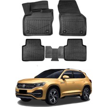 Ko Kaliteoto Volkswagen Tayron 2024-2025 Uyumlu Model Araca Özel Siyah Paspas Takım