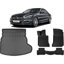 Ko Kaliteoto Mercedes C Serisi W205 Kulaklı 2015 Model 4d Bagaj Havuzu+Paspas Seti Rice Serisi