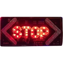 EstoreBox Elektrikli Işaret Oklu Stop Küçük