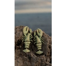 Haki Store Marine Luxe Gold Detaylı Sallantılı Kadın Küpe