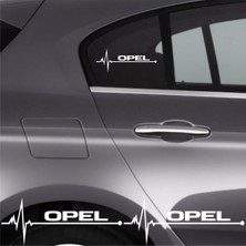 Mixgiftzopel Grandland Için Uyumlu Aksesuar Oto Ritim Sticker 2 Adet 20*9 cm