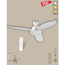 Helios Cata CT-1157 Fırtına Ledli Armatür Vantilatör