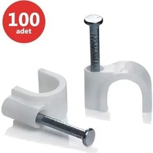 EstoreBox Karya 8 Numara 25 mm Çelik Çivili Kroşe (100'LÜ Paket)