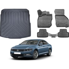 Ko Kaliteoto Volkswagen Passat B8 Sedan 2022 Model 4d Bagaj Havuzu+Paspas Seti Eva Serisi