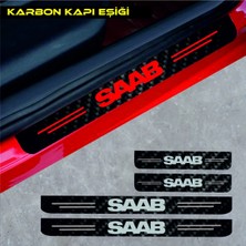 Saab 9-5 Için Özel Yeni Uyumlu Aksesuar Oto Kapı Eşiği Özel Yeni Sticker Karbon 4 Adet