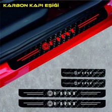 Fiat Coupe Karbon Kapı Eşiği Oto Sticker 4 Adet