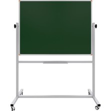 Panda Emaye Yüzey 360° Dönerli Mobil Yazı Tahtası 90X120CM Yeşil