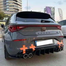 Tuning Vadisi Cupra Leon Arka Ek Difüzör (Parlak Siyah Boyalı) 2020 ve Üzeri