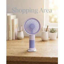 Shopping Area Mini Vantilatör Şarjlı Taşınabilir Masaüstü Fan