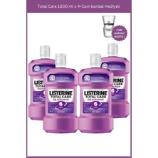 Listerine Total Care 1000 ml x 4+Cam Bardak Hediyeli