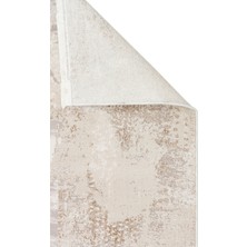 Akbel Halı Padona PDN 06 Bej Gri - Extra Yumuşak Dokulu Sık Dokuma Modern Eskitme Desenli Halı