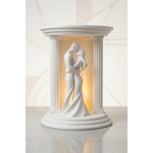 Joy Shine Romantik Aşıklar Temalı LED Işıklı Dekoratif Mumluk, Biblo Sevgiliye Hediye