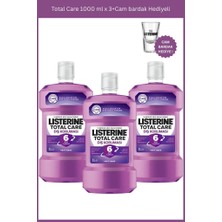 Listerine Total Care 1000 ml x 3+Cam Bardak Hediyeli