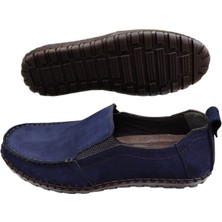 King Shoes Secure Lacivert Nubuk Yazlık Erkek Ayakkabı