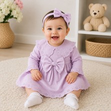 Begisa Kız Bebek Fistolu Elbise Lila