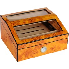 Premium Quality Premiumquality Barranco Camlı Kahverengi Sedir Humidor Puro Kutusu