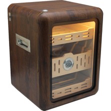 Premium Quality Premiumquality Las Palmas Içi Ledli Kahverengi Sedir Humidor Puro Kutusu