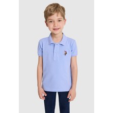 U.S. Polo Assn. Erkek Çocuk Lavanta Polo Yaka Basic Tişört 50325608-VR245