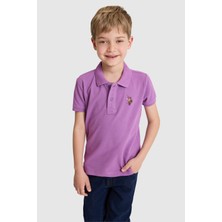 U.S. Polo Assn. Erkek Çocuk Menekşe Polo Yaka Basic Tişört 50325608-VR037
