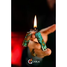 Caka Lighter Odkka Turquiose Benzinli Çakmak