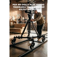 Pdx, 901 Dolly Plus Tripod Tekerleği | Profesyonel Video Kamera Sabitleyici ve Hareket Sistemi