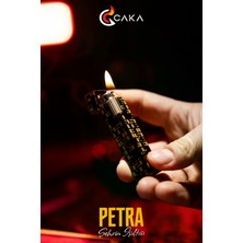 Caka Lighter Petra Black Gold Benzinli Çakmak