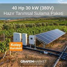 Grafen Market 40 Hp 30 Kw Tarımsal Sulama Sistemi 380W | Kolay Kurulum