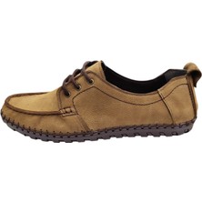 King Shoes Scr Bej Nubuk Rahat Erkek Ayakkabı