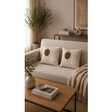 Pamuva Punch Nakış Işlemeli 2'li Kırlent Kılıfı 40X40