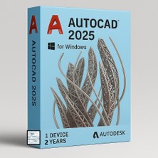 Autodesk AutoCAD 2025 (Windows) - 1 Pc 2 Yıl Full Sürüm Autodesk Key