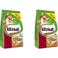 Kitekat 300 gr Sığırlı ve Sebzeli Kuru Tam Kedi Maması X2