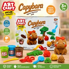 Trust Store Art Craft Capybara Hamur Seti 3 Renk Oyun Hamuru ve 3D Kalıplı Eğitici Yaratıcılık Seti