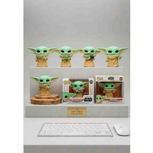 Wolawood Özel Pop The Child Grogu Baby Yoda Figür Koleksiyon Seti – Star Wars Premium Kutulu Özel Seri Dekoratif Masaüstü Hediyelik Karakter Random Model 1'li