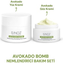 Sinoz Avokado Bomb Yoğun Nemlendirici Yüz Kremi & Göz Kremi 2'li Bakım Seti