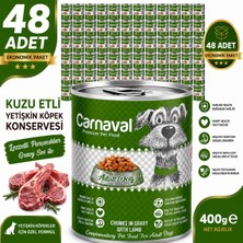 Carnaval Premium Yetişkin Köpek Konservesi Kuzu Etli 400 gr x 12 Adet