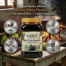 Hakbur Bozkır Yöresel Bozkır Tahin Merkezi Geleneksel Üzüm Köy Pekmezi 950 gr (vegan&katkısız)