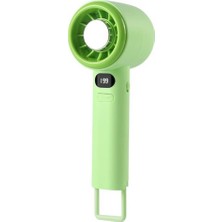 Feny FN-F40 Yeşil Kademeli Ultra Sessiz LED Göstergeli Şarjlı 1800MAH Turbo Mini El Fanı
