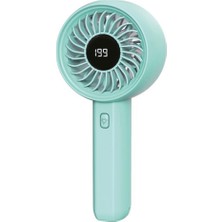 Feny FN-F45 Yeşil Kademeli Ultra Sessiz LED Göstergeli Şarjlı 1800MAH Turbo Mini El Fanı