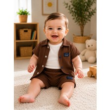 Coşay Bebe Müslin 3lü Erkek Bebek Takım 25105