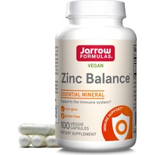 Jarrow Formulas Zinc Balance, 100 Veggie Capsules Usa Menşeii Dmmedicineden