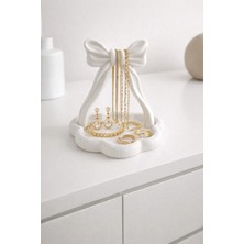 3Dikili Design Modern Fiyonk Tasarımlı Takı Standı ve Sunum Tabağı - Çok Amaçlı Dekoratif Obje