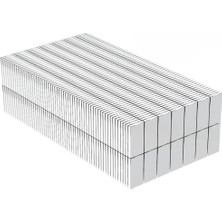 100 Adet 15X10X1.5 mm Köşeli Neodyum Mıknatıs N35 Magnet Dayanıklı Nikel Kaplama Nemere